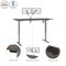 Bestar Bestar Upstand 72W x 30D Standing Desk with Dual Monitor Arm in bark grey 175880-000047 - alternate 8